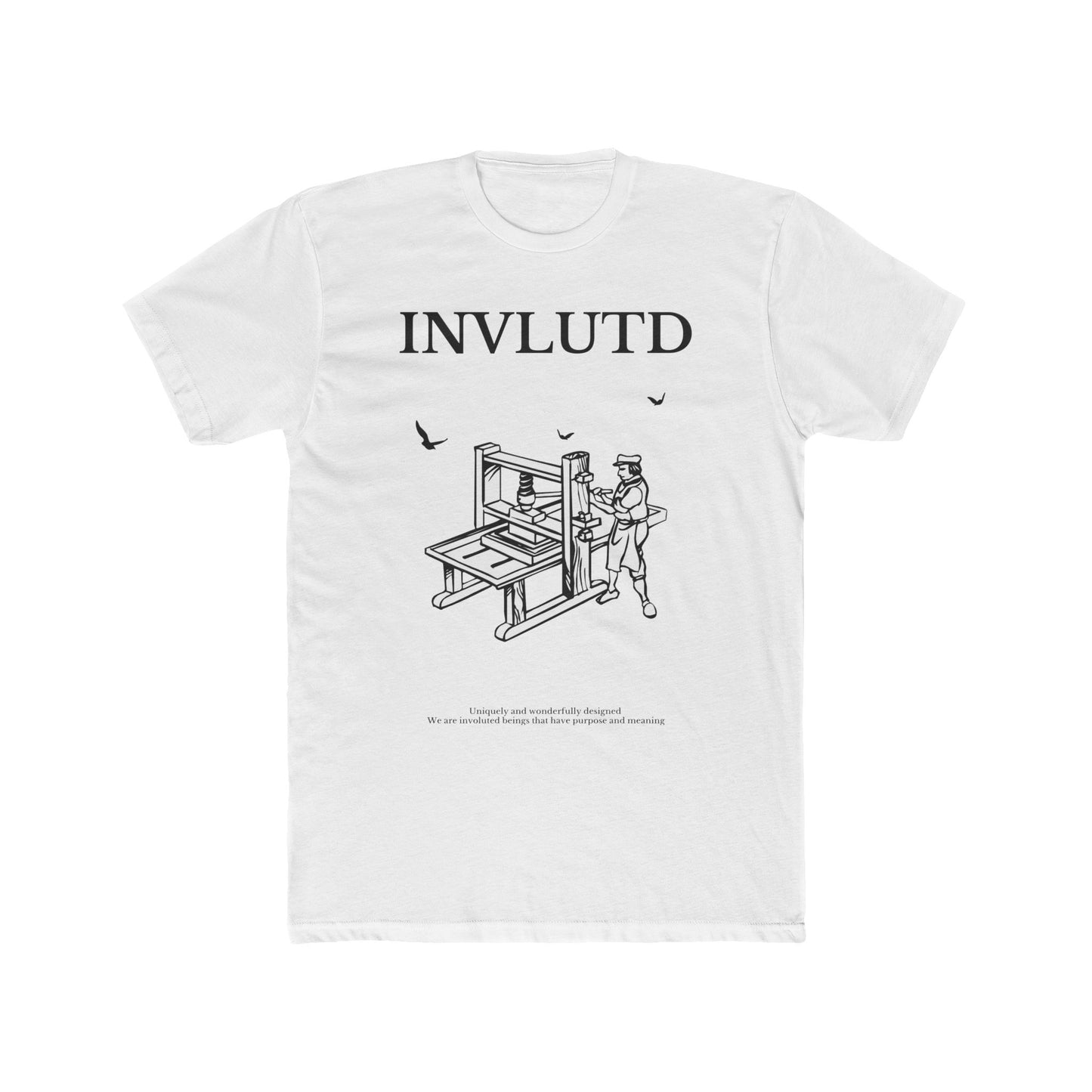 INVLUTD WORKMANSHIP T-SHIRT (BLACK+WHITE)