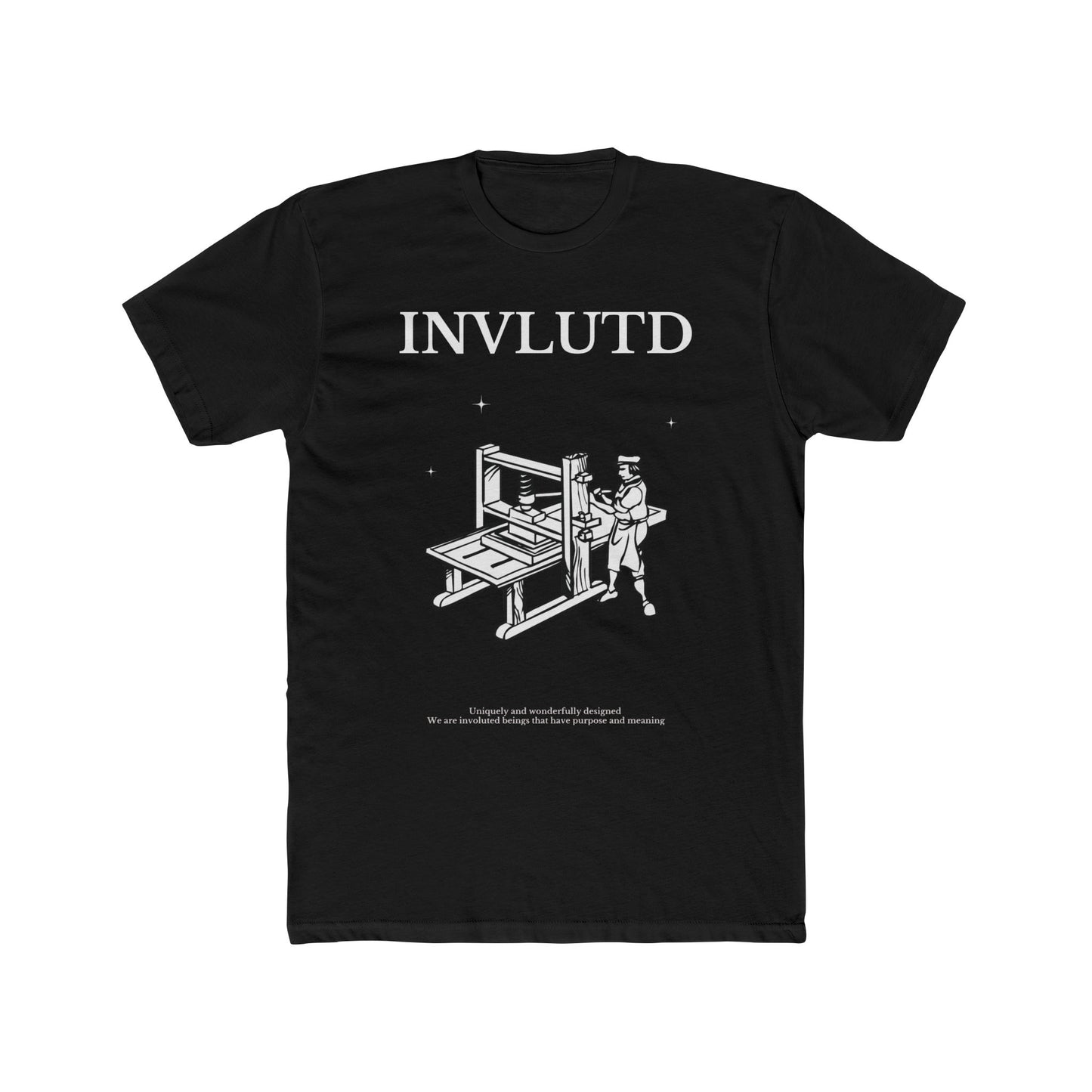 INVLUTD WORKMANSHIP T-SHIRT (BLACK+WHITE)